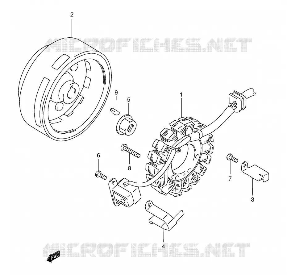 IGNITION Suzuki MOTO 250 DR-Z 2003  DR-Z250K3(E3/E28)