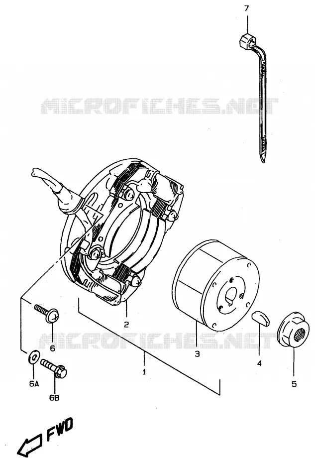 IGNITION Suzuki MOTO 80 RM 1997  RM80XV(T/V/W)