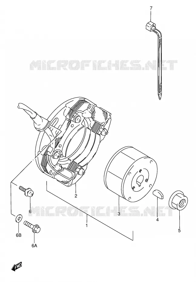 IGNITION Suzuki MOTO 80 RM 1998  RM80W(E3/E28)