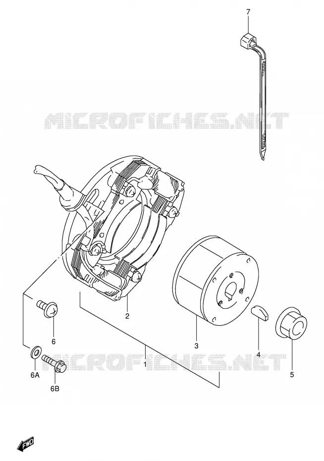 IGNITION Suzuki MOTO 80 RM 1999  RM80X(E24)
