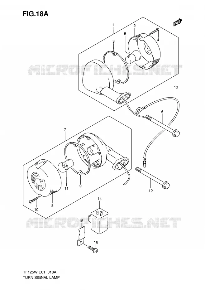 INDICATORS (MODEL W/K5) Suzuki MOTO 125 Autres-modeles 1999  TF125X(E1)