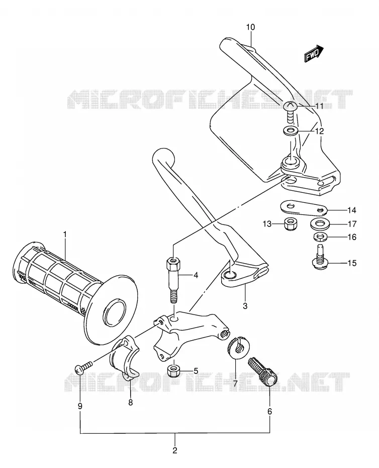 LEFT KNUCKLE COVER (MODEL K/L/M) Suzuki MOTO 250 RMX 1994  RMX250R(E1)