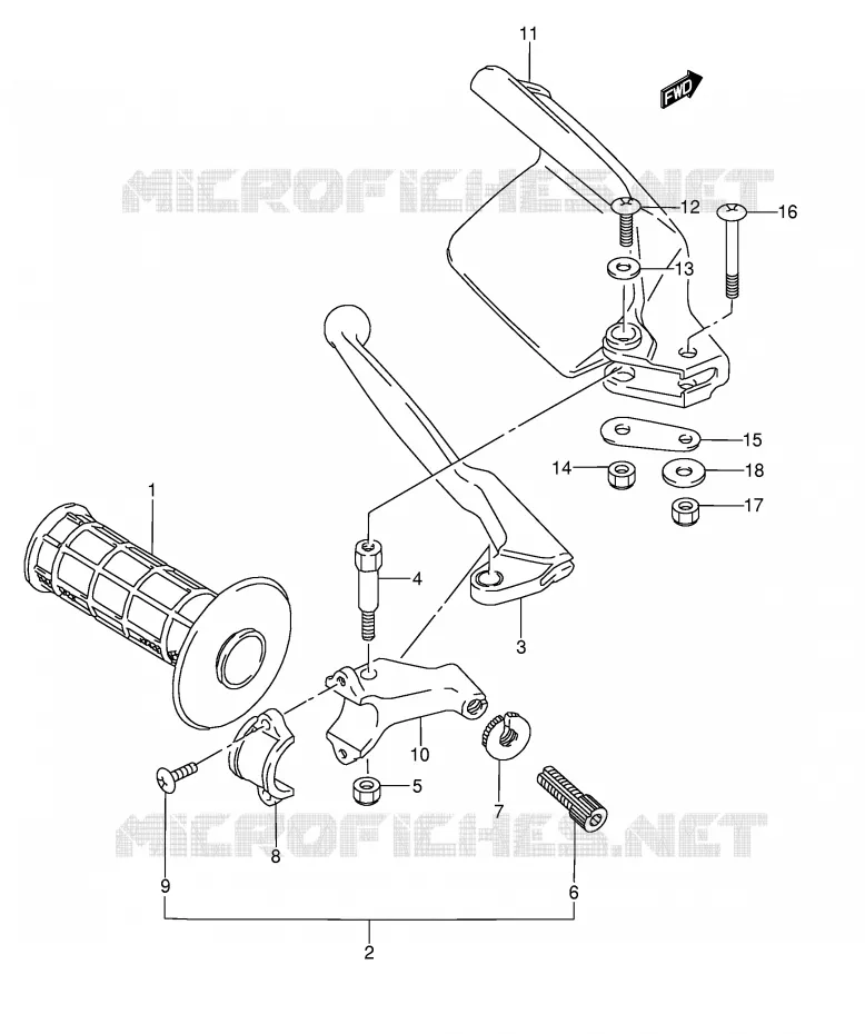 LEFT KNUCKLE COVER (MODEL N/S/T) Suzuki MOTO 250 RMX 1994  RMX250R(E1)