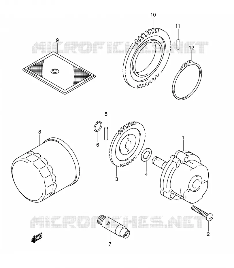OIL PUMP Suzuki MOTO 1000 SV 2004  SV1000SK4(E2)