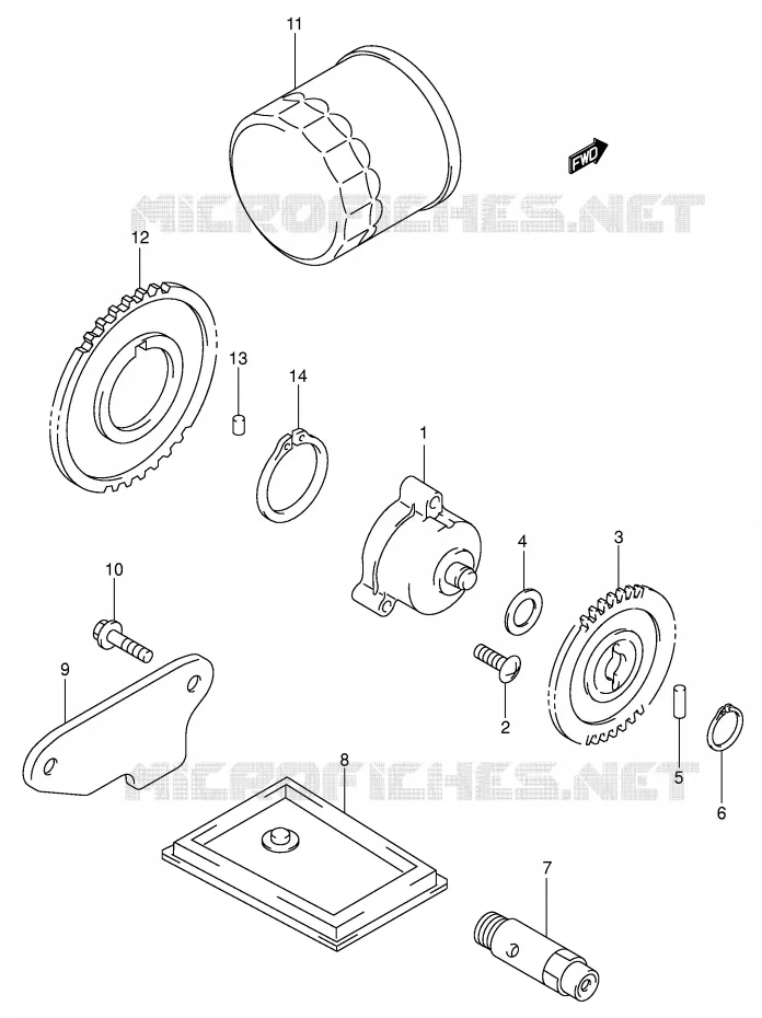 OIL PUMP Suzuki MOTO 650 SV 2004  SV650K4(E2)