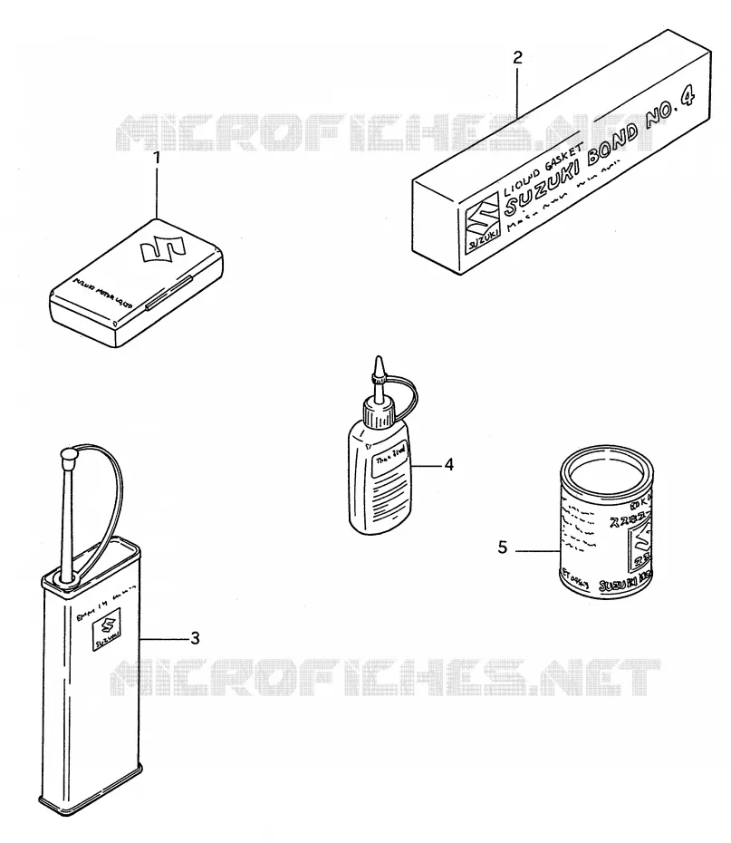 OPTIONS Suzuki MOTO 250 RMX 1989  RMX250K(E28)