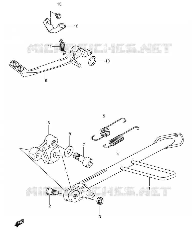 STAND Suzuki MOTO 650 SV 2007  SV650AK7(E2)