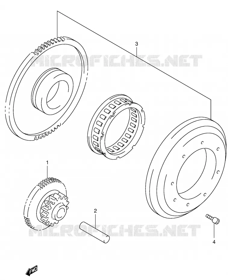 STARTER MOTOR CLUTCH Suzuki MOTO 650 SV-S 2002  SV650SK2(E2)