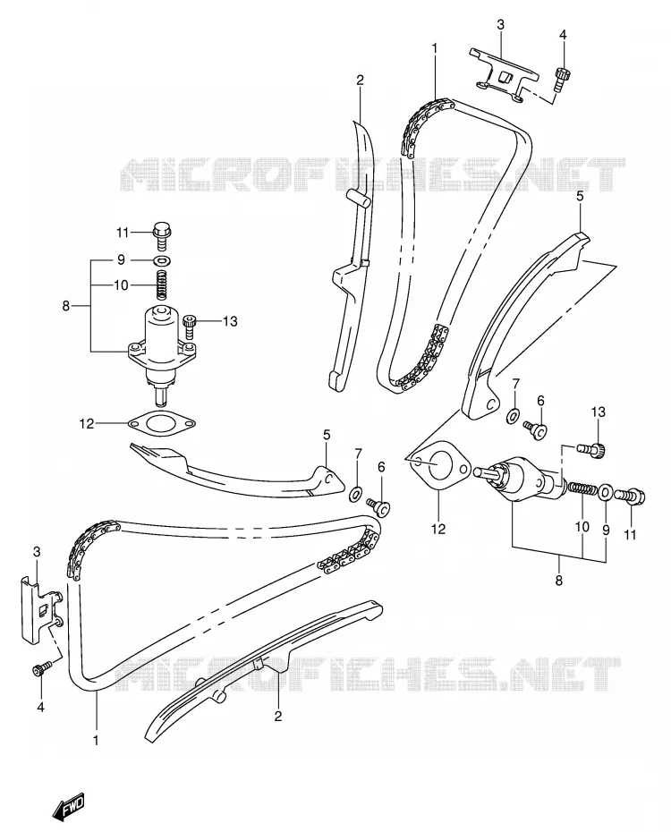 TIMING (MODEL K3/K4) Suzuki MOTO 650 SV 2004  SV650K4(E2)