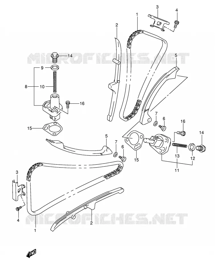 TIMING (MODEL K5/K6/K7) Suzuki MOTO 650 SV-S 2007  SV650SK7
