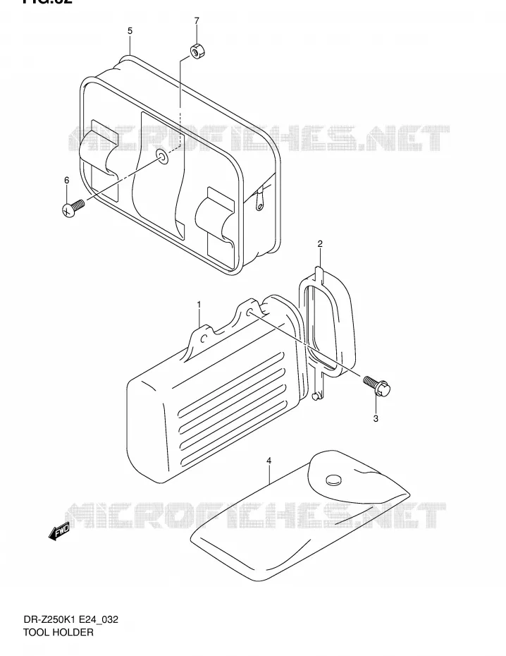 TOOL BOX Suzuki MOTO 250 DR-Z 2004  DR-Z250K4(E24)