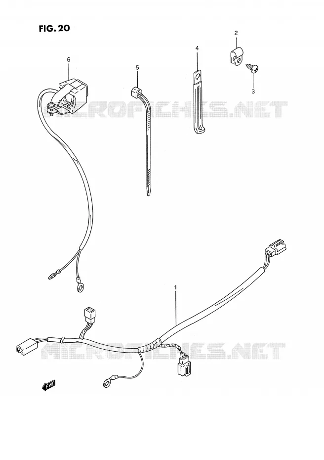 WIRING HARNESS Suzuki MOTO 250 RMX 1993  RMX250RP(E1)