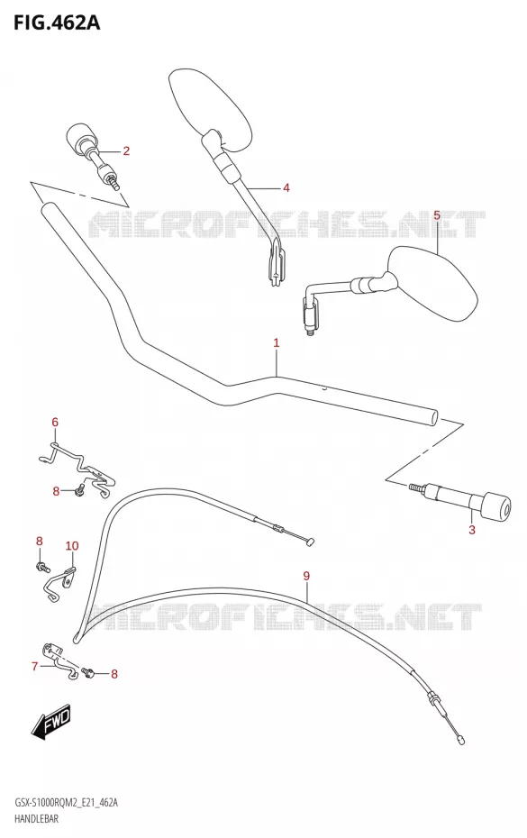 HANDLEBAR Suzuki MOTO 1000 GSX-S 2022  GSX-S1000RQ 2022 M2 (E21)