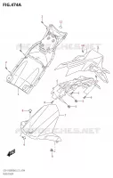 REAR FENDER for Suzuki GSX-S 1000 2023