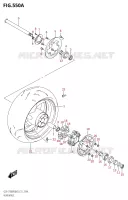 REAR WHEEL for Suzuki GSX-S 1000 2023