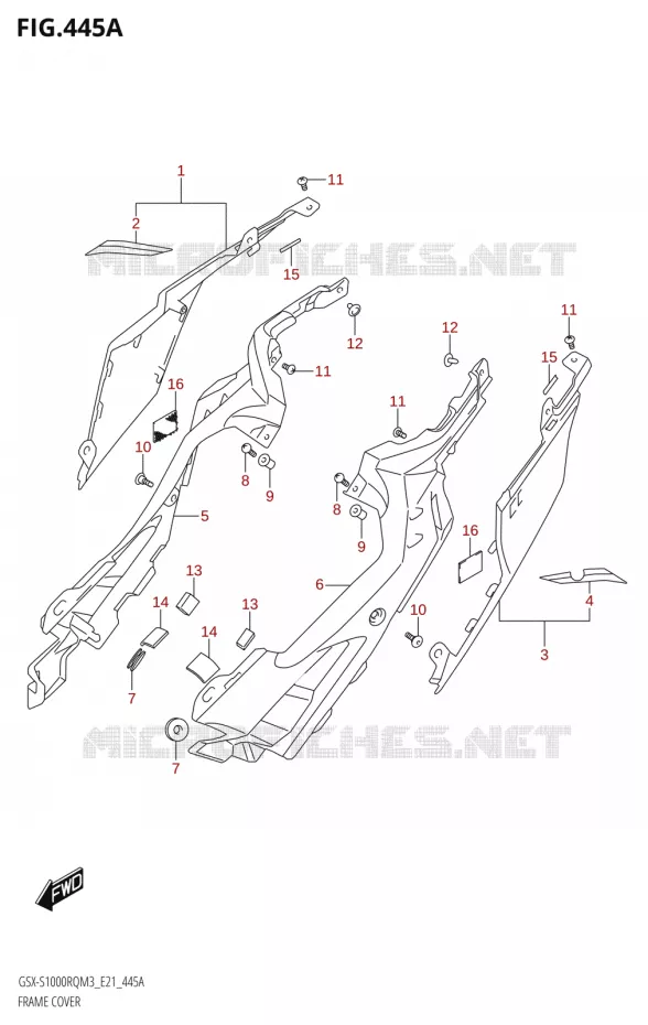 FAIRING Suzuki MOTO 1000 GSX-S 2023  GSX-S1000RQ M3