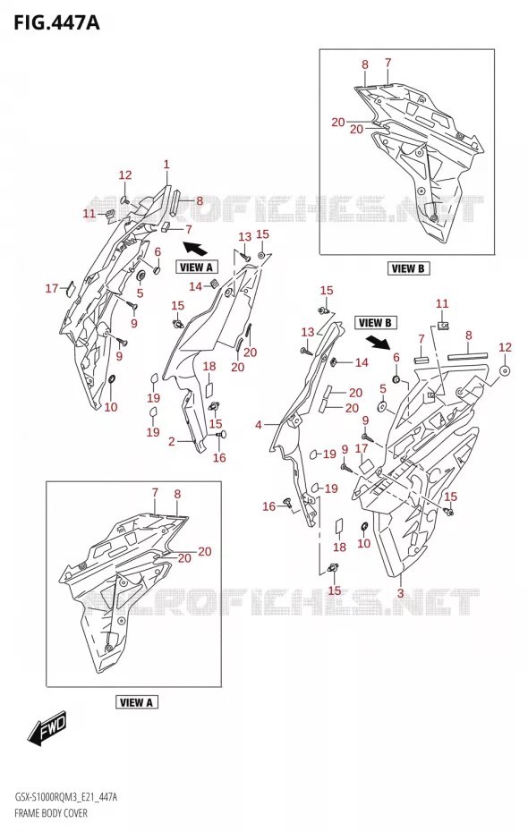 FAIRING Suzuki MOTO 1000 GSX-S 2023  GSX-S1000RQ M3