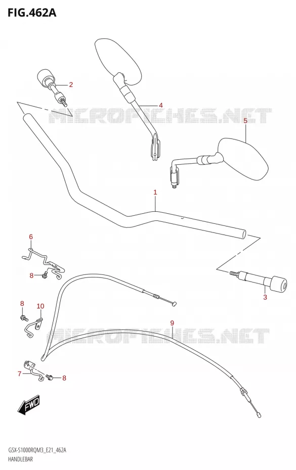 HANDLEBAR Suzuki MOTO 1000 GSX-S 2023  GSX-S1000RQ M3