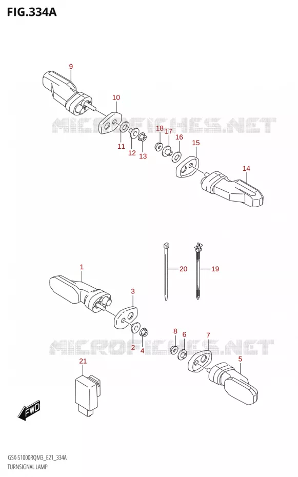 INDICATORS Suzuki MOTO 1000 GSX-S 2023  GSX-S1000RQ M3