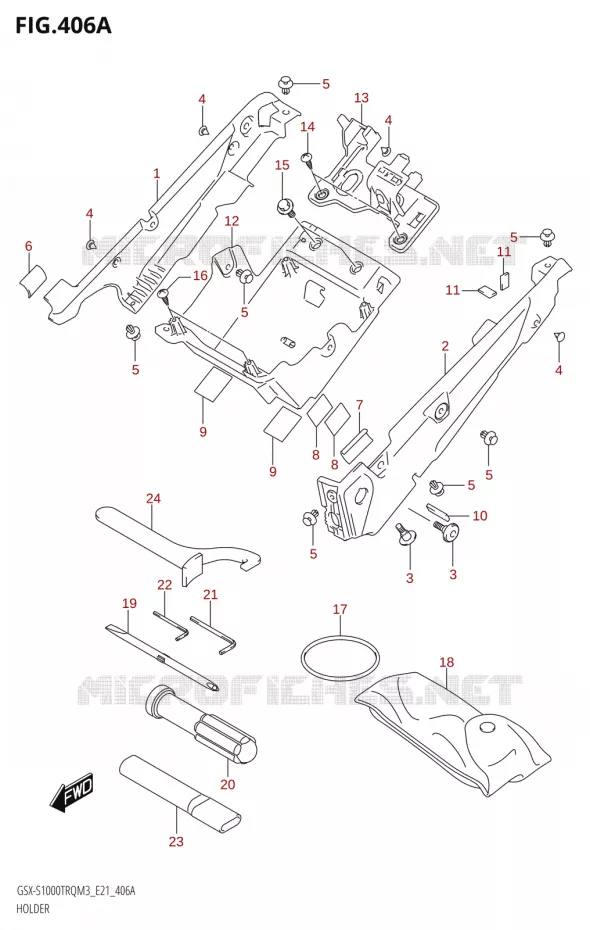 HOLDER Suzuki MOTO 1000 GSX-S 2023  GSX-S1000TRQ M3 (E21)