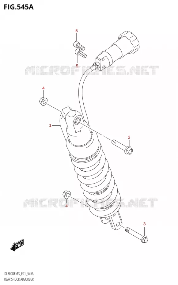 REAR SHOCK ABSORBER Suzuki MOTO 800 V-STROM 2023  DL800DERC M3 (E21)