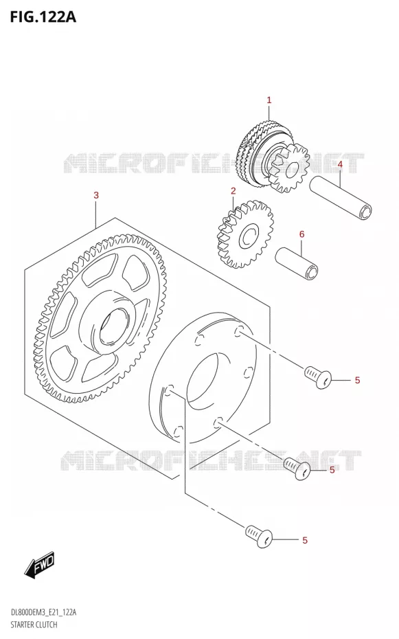 STARTER MOTOR CLUTCH Suzuki MOTO 800 V-STROM 2023  DL800DERC M3 (E21)