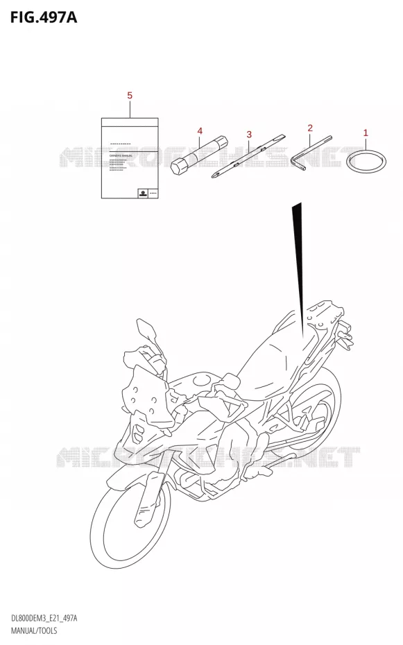 MANUAL - TOOLS Suzuki MOTO 800 V-STROM 2023  DL800DEUC M3 (E21)