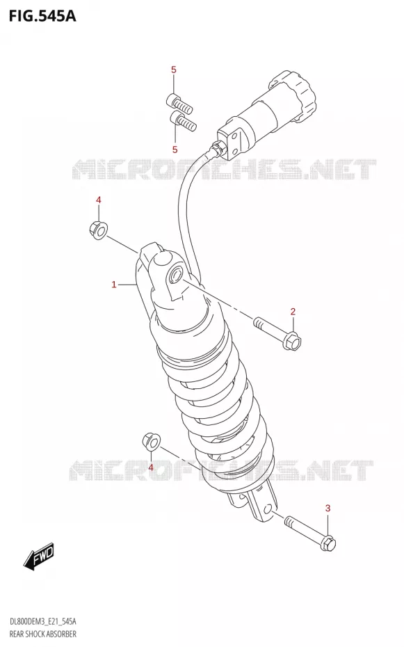 REAR SHOCK ABSORBER Suzuki MOTO 800 V-STROM 2023  DL800DEUC M3 (E21)
