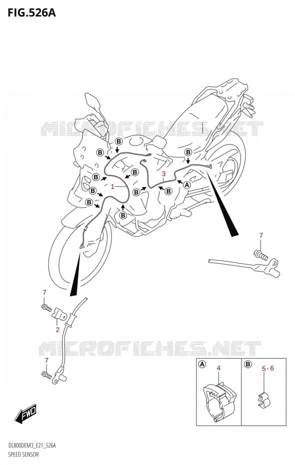 SPEED SENSOR Suzuki MOTO 800 V-STROM 2023  DL800DEUC M3 (E21)