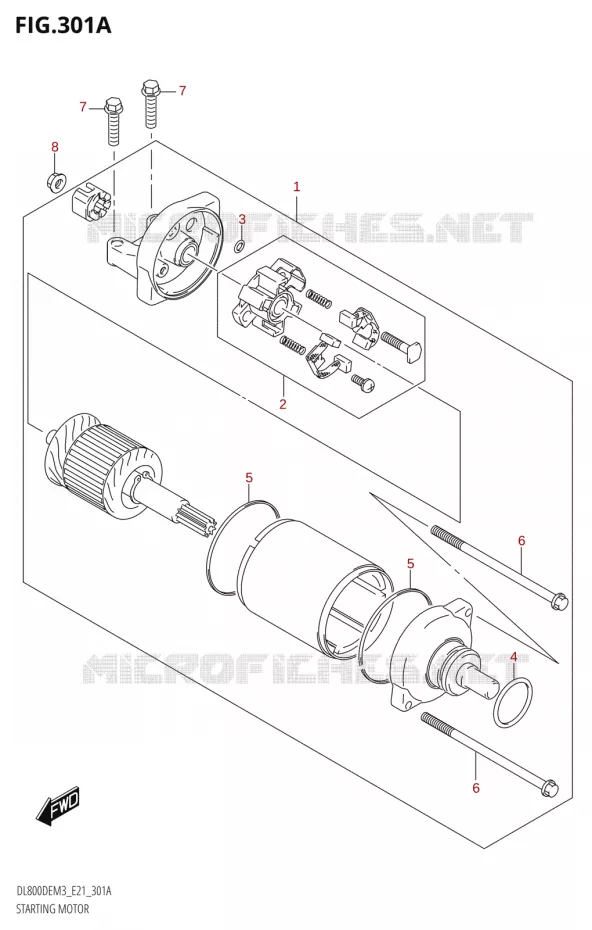 STARTER MOTOR Suzuki MOTO 800 V-STROM 2023  DL800DEUC M3 (E21)