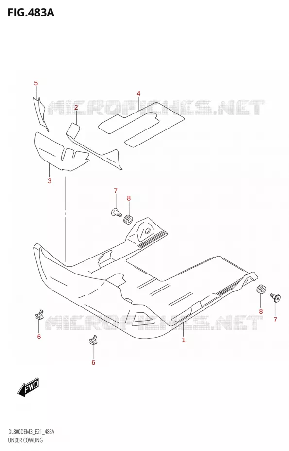 UNDER COWLING Suzuki MOTO 800 V-STROM 2023  DL800DEUC M3 (E21)