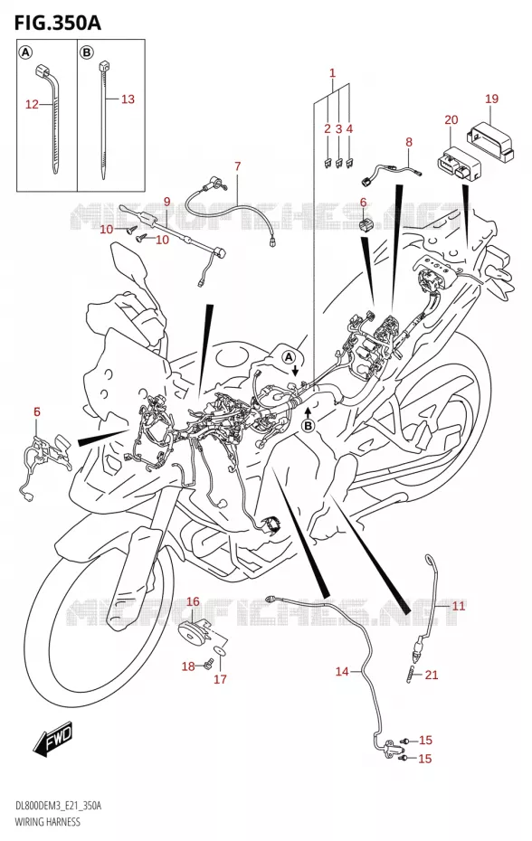 WIRING HARNESS Suzuki MOTO 800 V-STROM 2023  DL800DEUC M3 (E21)