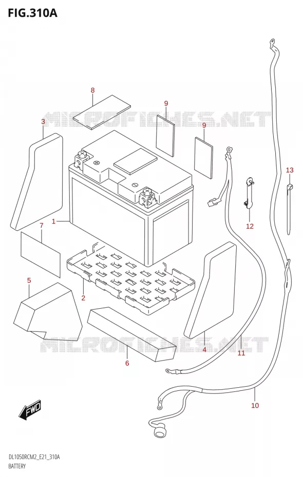 BATTERY Suzuki MOTO 1050 V-STROM 2022  DL1050RC M2 (E21)