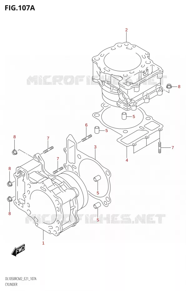 CYLINDER Suzuki MOTO 1050 V-STROM 2022  DL1050RC M2 (E21)
