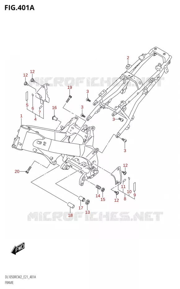 FRAME Suzuki MOTO 1050 V-STROM 2022  DL1050RC M2 (E21)