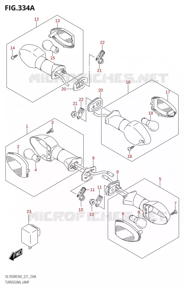 INDICATORS (DL1050RQ) Suzuki MOTO 1050 V-STROM 2022  DL1050RC M2 (E21)