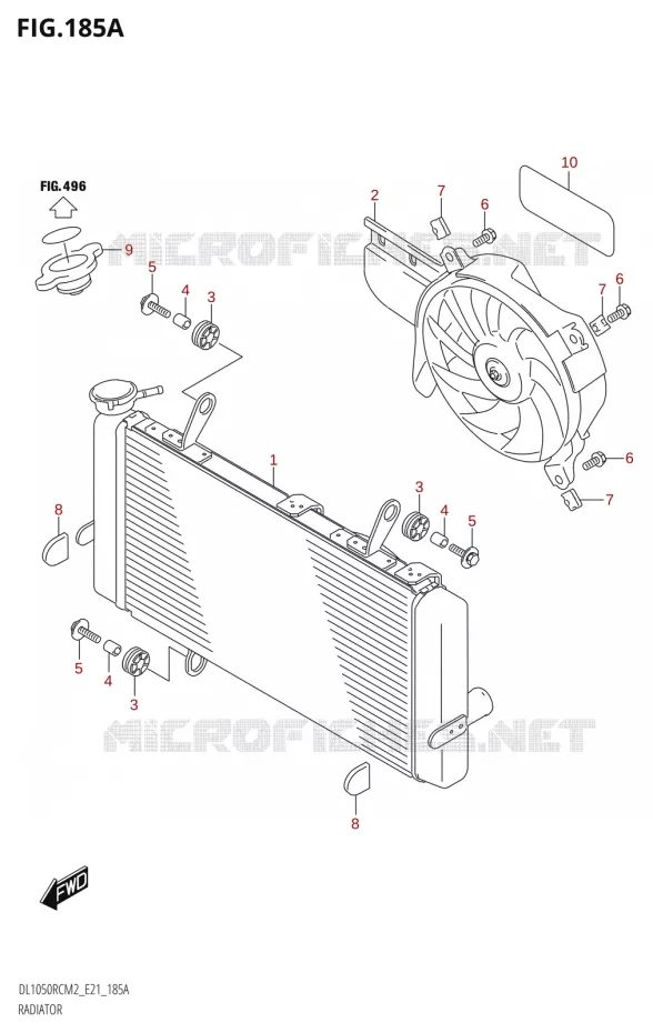 RADIATOR Suzuki MOTO 1050 V-STROM 2022  DL1050RC M2 (E21)