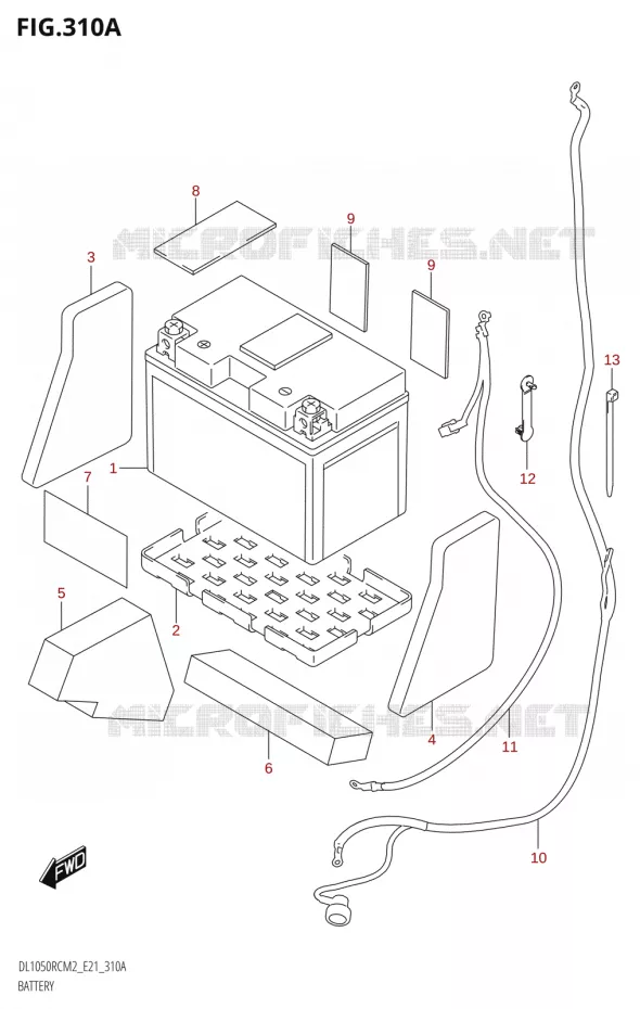 BATTERY Suzuki MOTO 1050 V-STROM 2022  DL1050RQ M2 (E21)