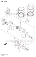 CRANKSHAFT for Suzuki KINGQUAD 400 2022