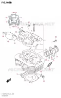 CYLINDER HEAD for Suzuki KINGQUAD 400 2022