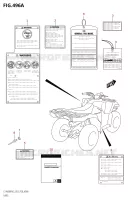 LABEL (P03) for Suzuki KINGQUAD 400 2022