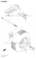 LEFT HAND REAR WHEEL (LT A400F) for Suzuki KINGQUAD 400 2022