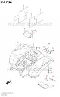 REAR FENDER for Suzuki KINGQUAD 400 2022