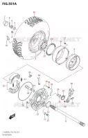 RIGHT HAND REAR WHEEL (LT A400F) for Suzuki KINGQUAD 400 2022
