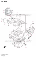 CYLINDER HEAD for Suzuki KINGQUAD 400 2022