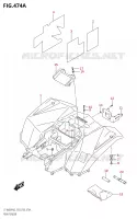 REAR FENDER for Suzuki KINGQUAD 400 2022