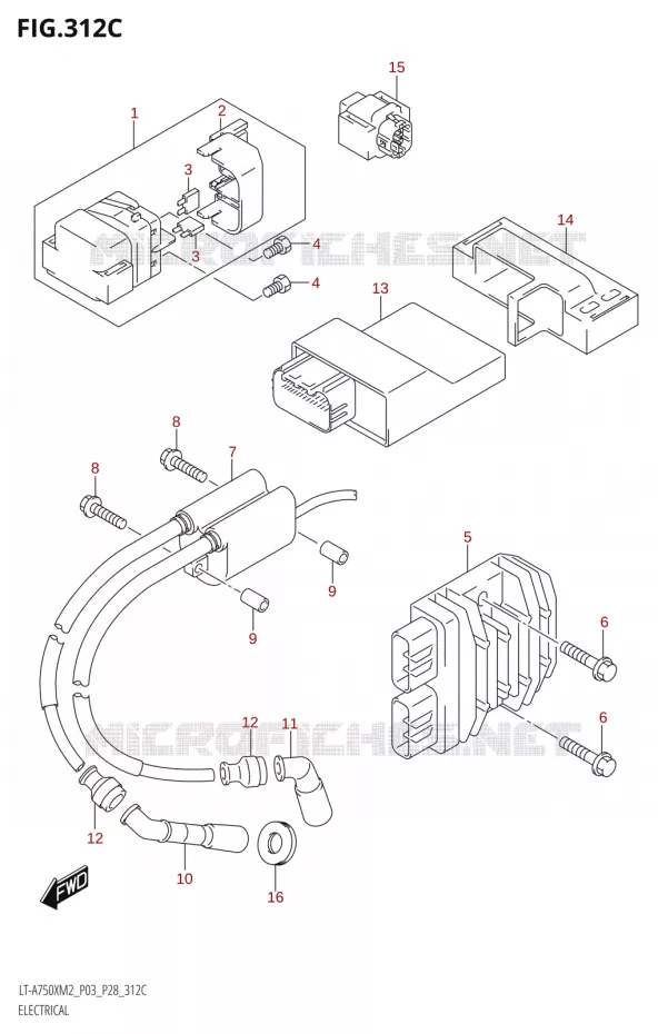ELECTRICAL (LT-A750X:M2:P33) Suzuki QUAD 750 KINGQUAD 2022  LT-A750XP M2 (P03 / P28 /P33)