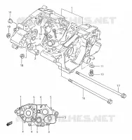 CRANKCASE for Suzuki Autres-modeles 50 2001