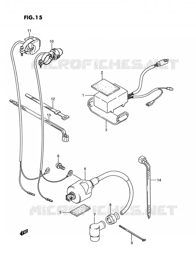 CDI UNIT - IGNITION COIL Suzuki MOTO 80 RM 1990  RM80L(E3)