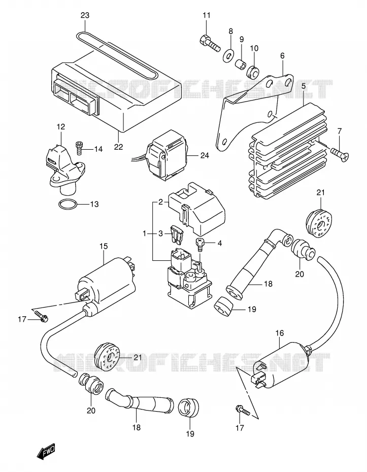 ELECTRICAL (MODEL W/X/Y/K1) Suzuki MOTO 1000 TL-S 1998  TL1000SW(E2)